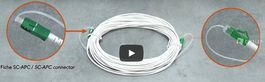 Cable optic réseau FOLAN LC-APC / SC-APC entre une PTO