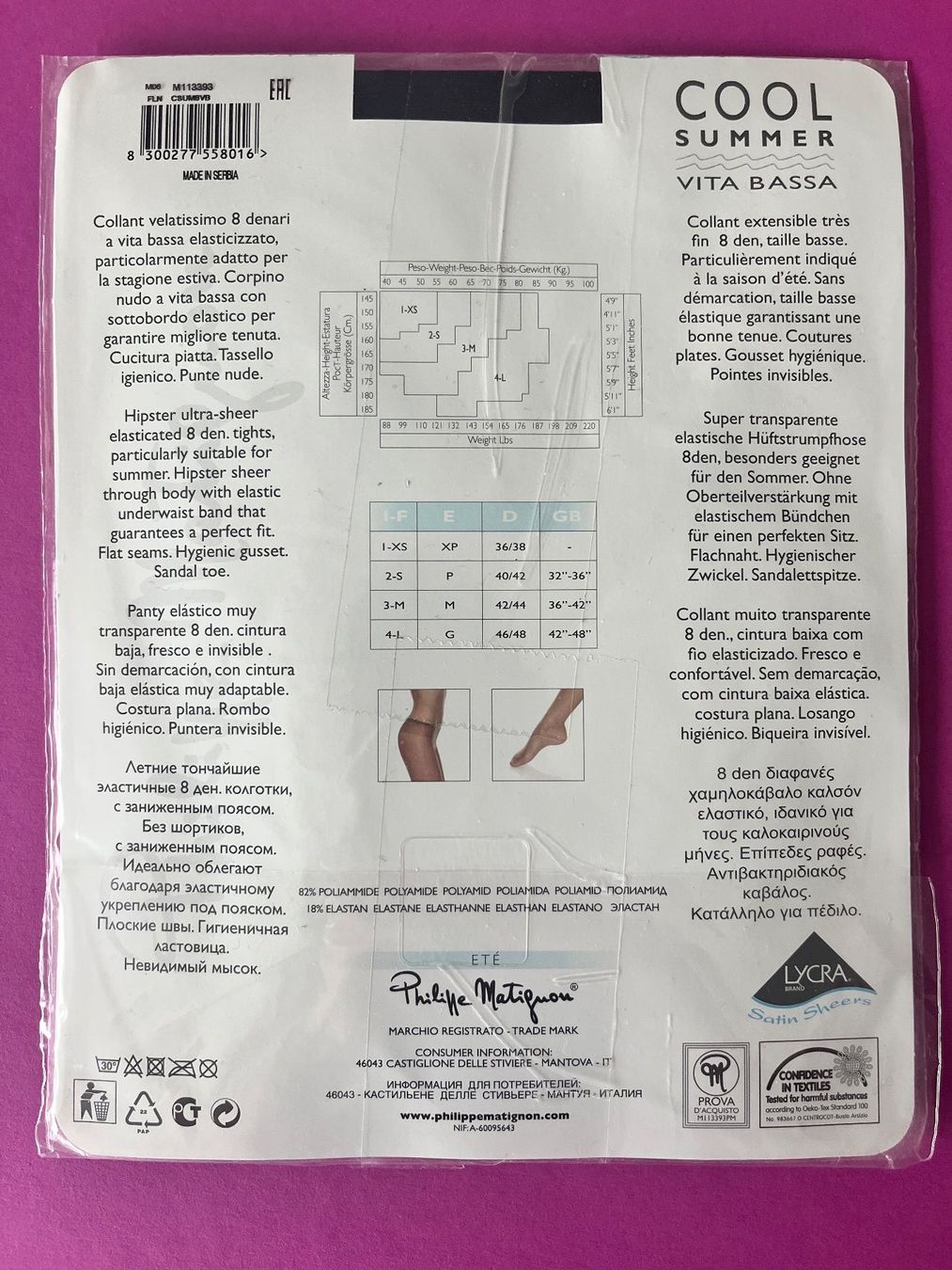Calze & Collant: Strumpfhose Cool Summer, Philippe Matignon, Grösse 36/38 – Nuovo e nell'imballaggio originale da Rudolfstetten venduto da gst_g7xl 2