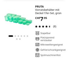 Vorratsbehälter PRUTA 17 tlg.-Set Neu und orig. verpackt.