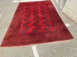 Ersari 315x245cm alter Teppich handgeknüpft sauber