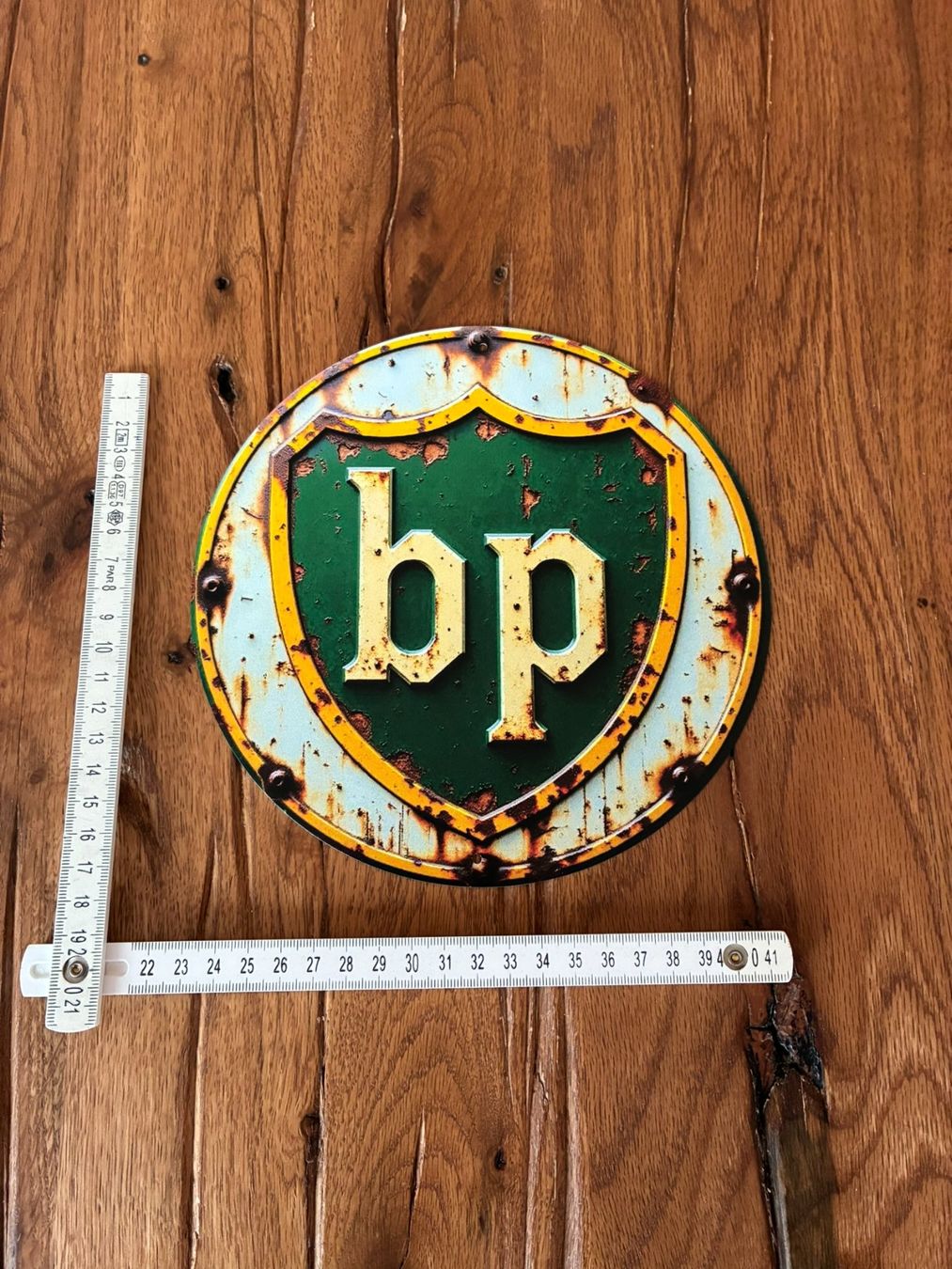 Autos: BP/ schönes Retro Blechschild / 20 CM  / neu!!! – Neu und originalverpackt aus Bremgarten AG von Eurotiz 2