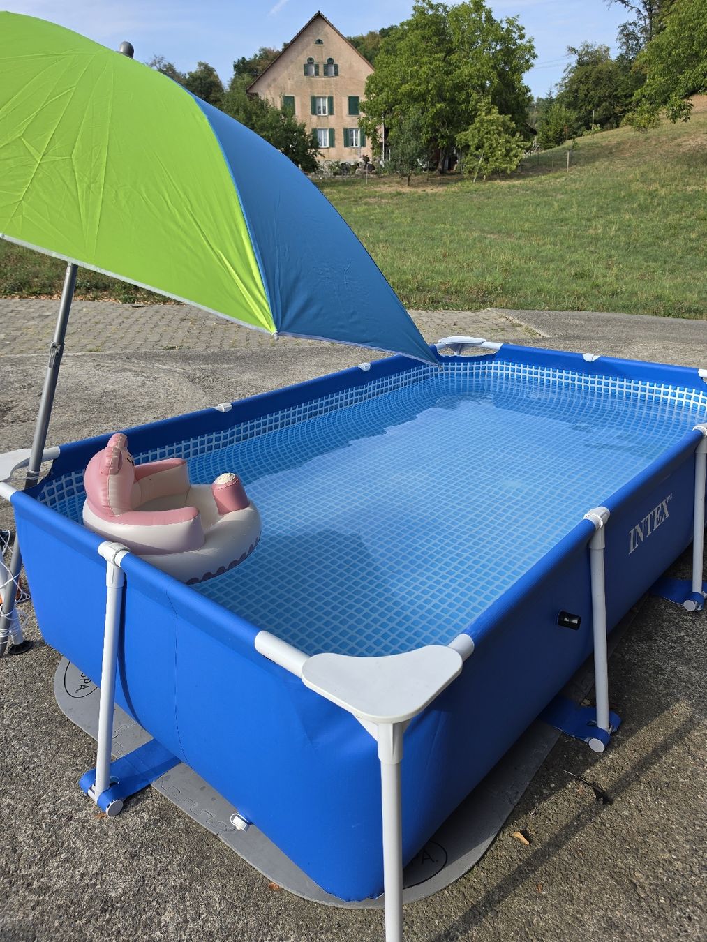 Intex Schwimmbad: INTEX Pool inkl. Abdeckung & Unterlage – Gebraucht aus Niederrohrdorf von Sabrina1041