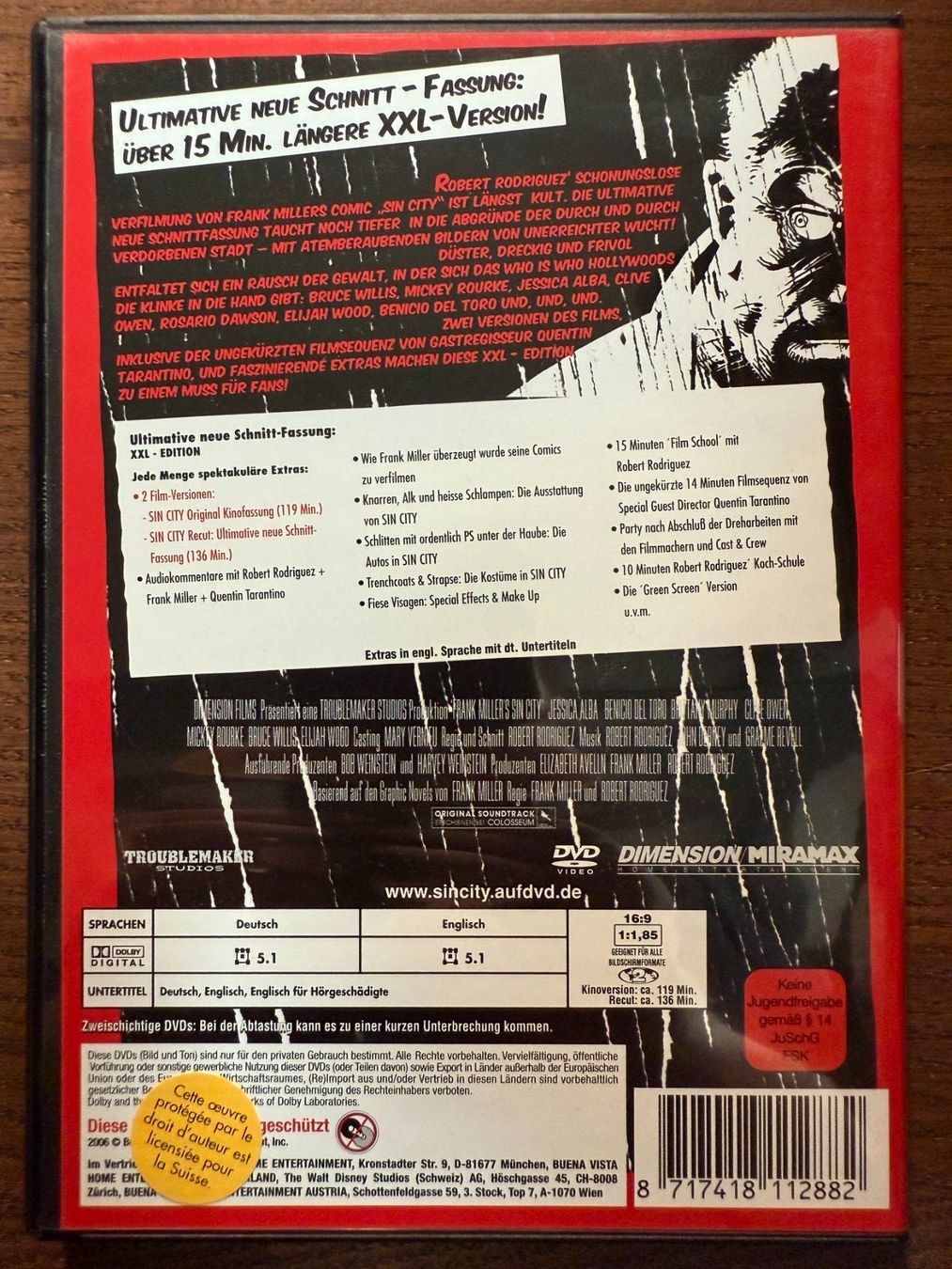 Tutti i DVDs: Sin City – Usato da Zürich venduto da FilmFreunde 1