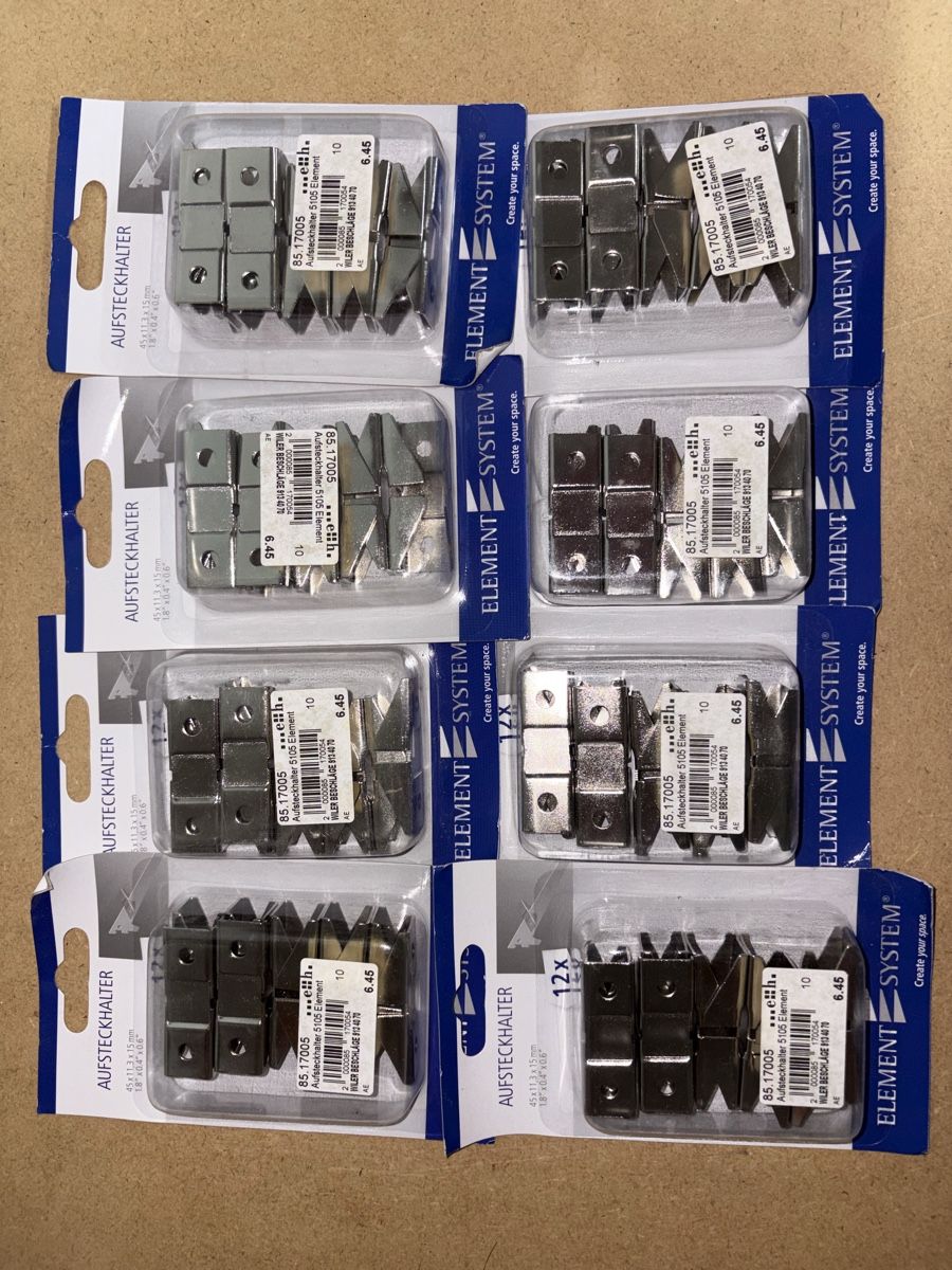 Supporti a parete: Aufsteckhalter Element System 12x neu 45x11.3x15mm – Nuovo e nell'imballaggio originale da Elgg venduto da Ermir17