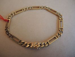 FBM Armband Bracelet Figaro Gold 585 Fried. Binder 14 Karat