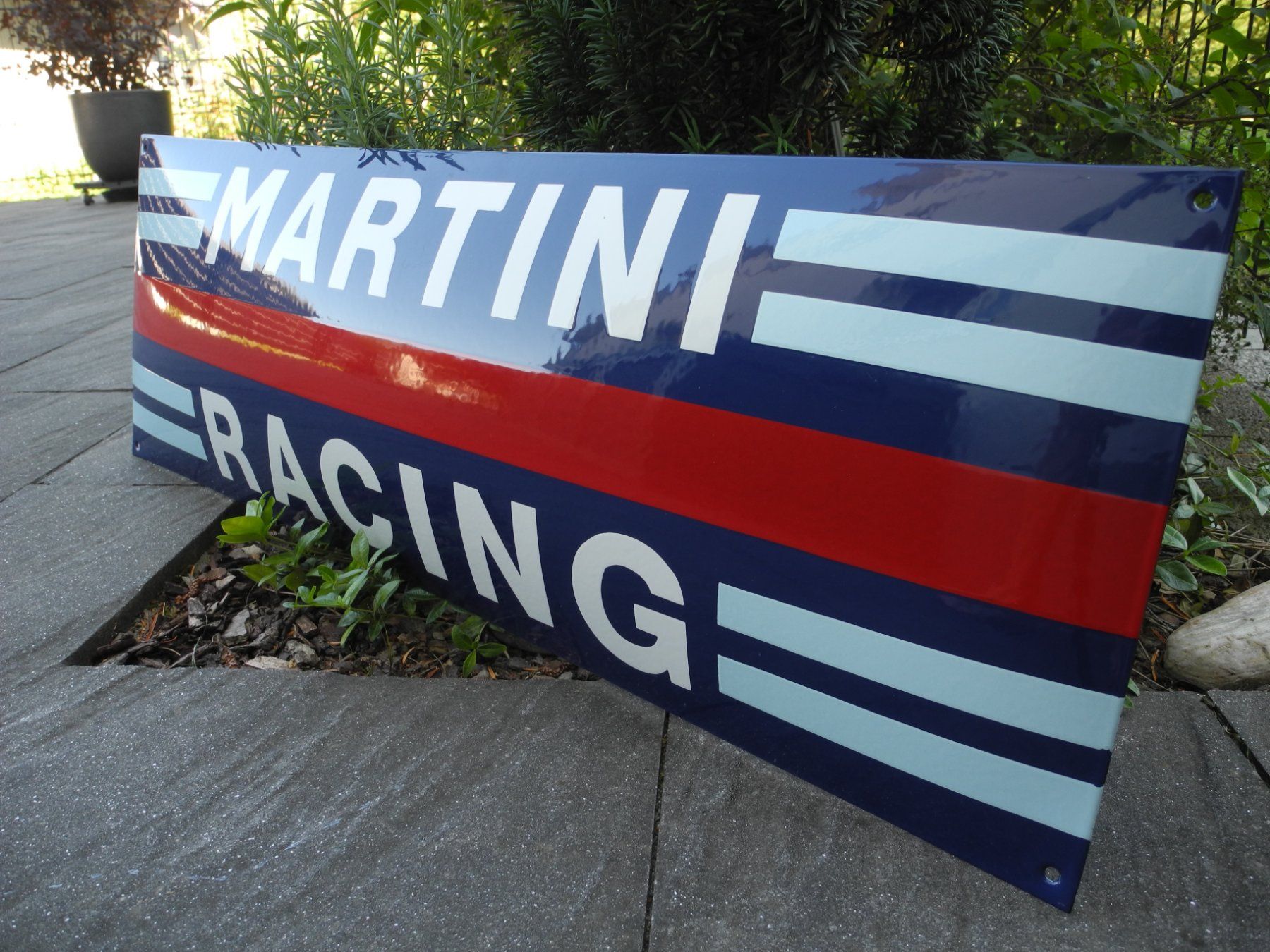 Martini Insegne: XXL MARTINI RACING EMAILSCHILD – Nuovo (secondo la descrizione) da Reinach AG venduto da Huckleberrysix 4