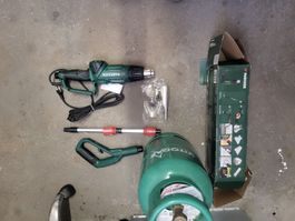 Parkside Gas-Brenner mit Zubehoer und Gasflasche Vitogaz