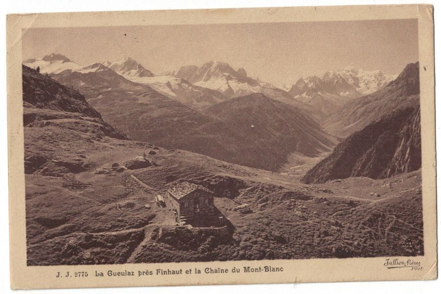 Cartoline postali: La Gueulaz près Finhaut, circulée 1908 – Usato da Frauenfeld venduto da POML