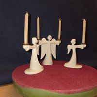 Engels Kerzenhalter 3er Set Rosenthal Keramik 9cm hoch 👼
