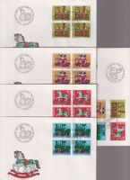 PJ-FDC-Serie 1983. Mit 4-er-Block's.