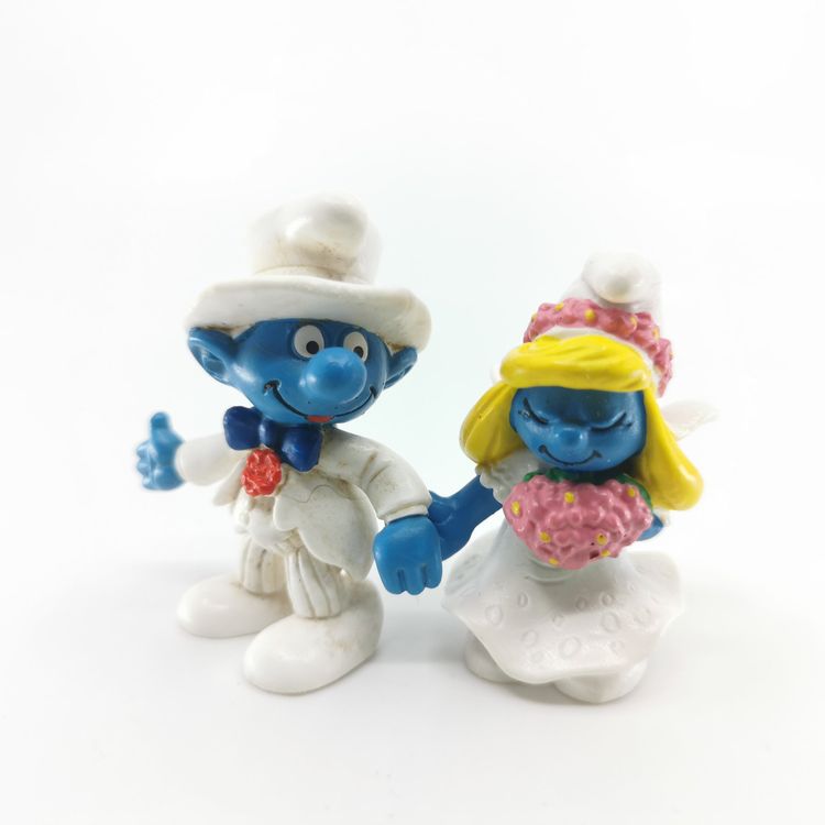 Figurine Schleich Rare - Schtroumpfette Mariée 1984 - Collection