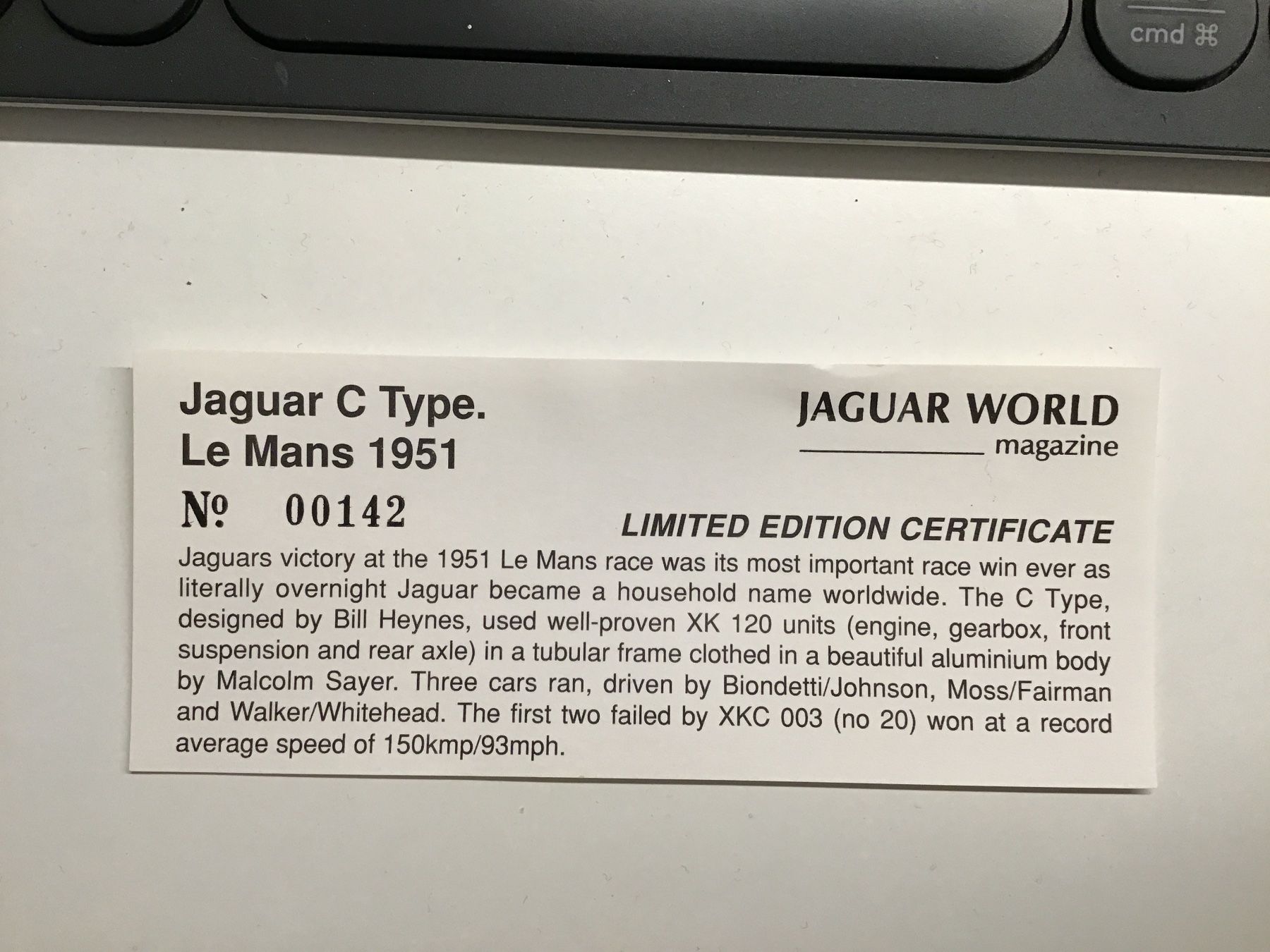 Jaguar Modellini d'auto: Jaguar C-Type Modellauto - Sammlerstück 1:43 – Nuovo (secondo la descrizione) da Männedorf venduto da Modellbau-wyss 4