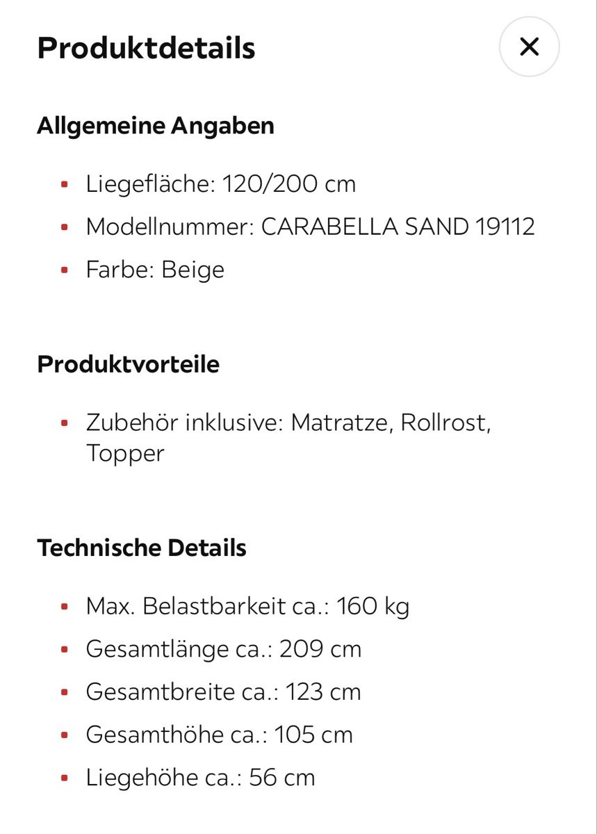 Letti: Boxbett 120/200 cm Beige – Usato da Rothenburg venduto da Ahoppla 4