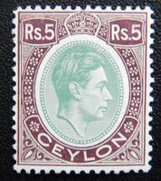 Ceylon British Kat. 244a * 1938 Kat. 26 Euro