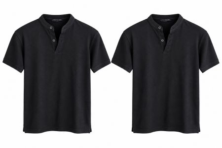 2 Herren Polo-Shirts Stehkragen schwarz Grösse M gebraucht