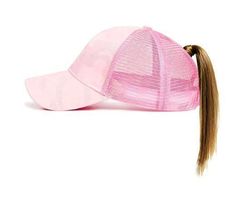 NEUES Base Cap für Pferdeschwanz etc. rosa - 222490