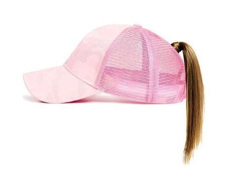 NEUES Base Cap für Pferdeschwanz etc. rosa - 222490