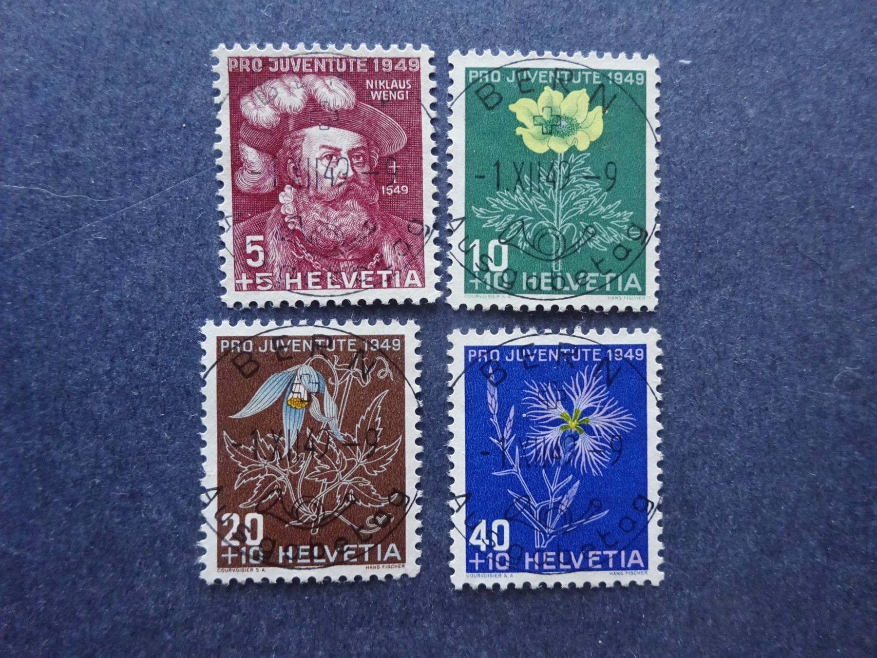 Tutti i francobolli: 1949 Pro Juventute ET-Voll Bern – Usato da Appenzell-Steinegg venduto da adi1975