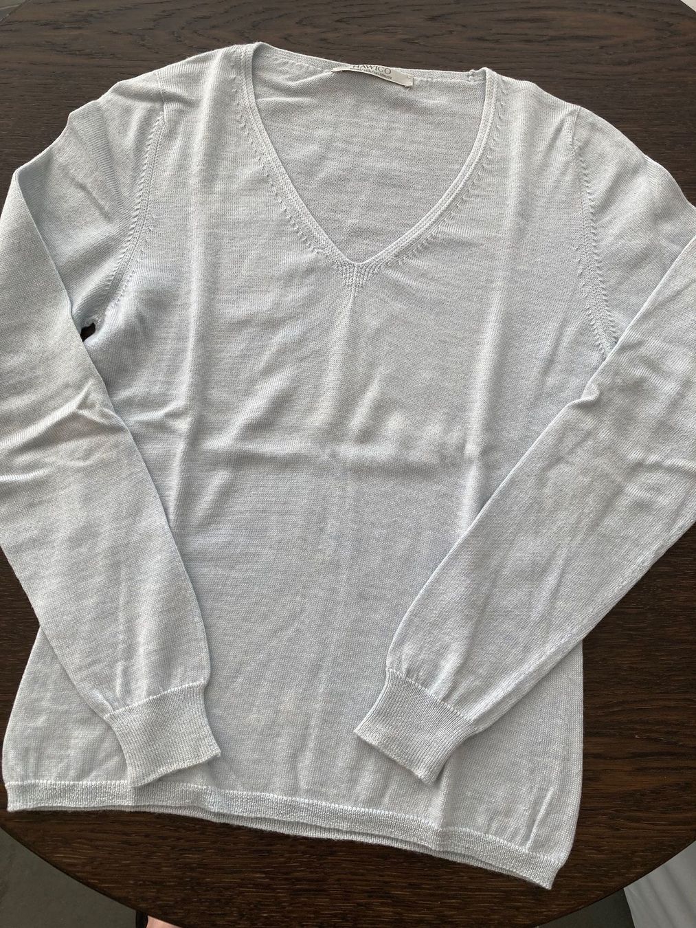 Maglioni & Felpe: HAWICO PULLOVER, GR. S, MERINO/SEIDE/KASCHMIR, HELLBLAU – Usato da Zürich venduto da einefreude 3