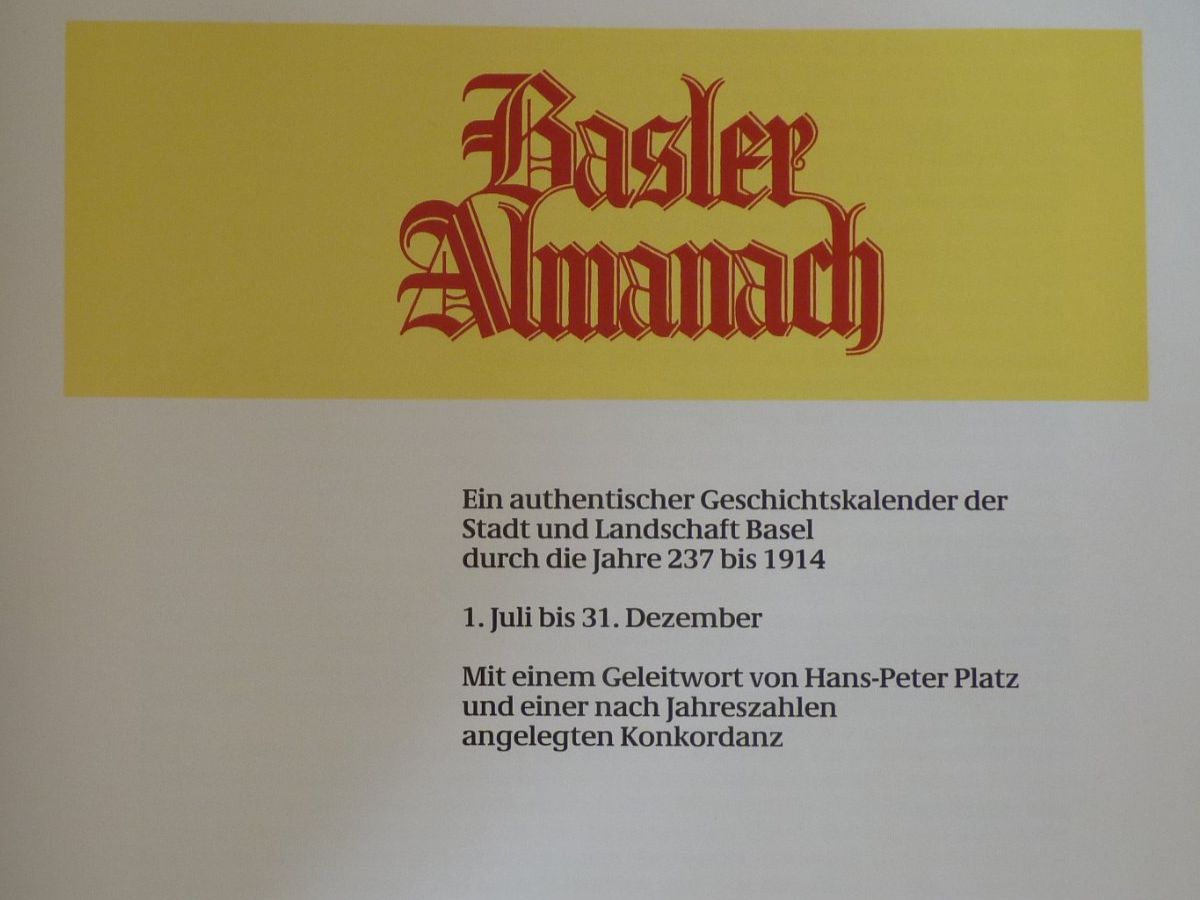 Bücher: 2 Basler Almanach Eugen A Meier 237-1914 Geschichte Buch – Gebraucht aus Eschenbach LU von neg_zw6v 1