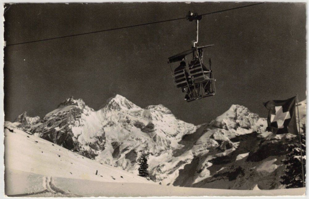 Cartoline postali: Kandersteg - Sessellift Oeschinen – Usato da Binningen venduto da Mountainrider