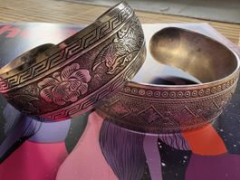 2 Stk. Vintage silber Armreifen im Ethno-Stil, boho boho…