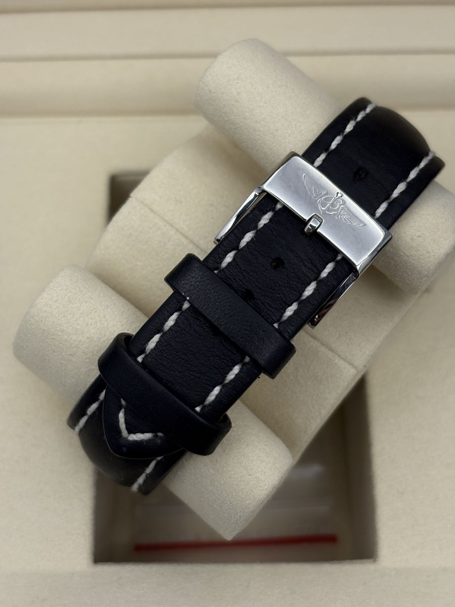 Breitling Orologi: Breitling Shark Chronograph Watch, Leather Strap, – Usato da Zürich venduto da watchdealer-24 4