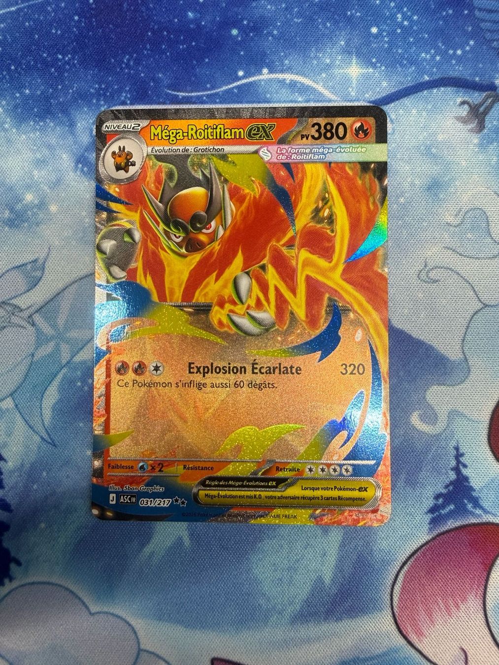 Pokémon Carte collezionabili: Méga-Roitiflam EX - ASC 031 FR – Nuovo (secondo la descrizione) da Courgenay venduto da ScamBoxOff