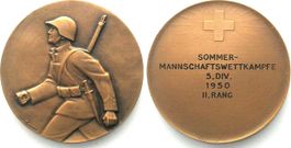 SOMMER-MANNSCHAFTSWETTKÄMPFE 5. Div. 1950, II. Rang, Bronze