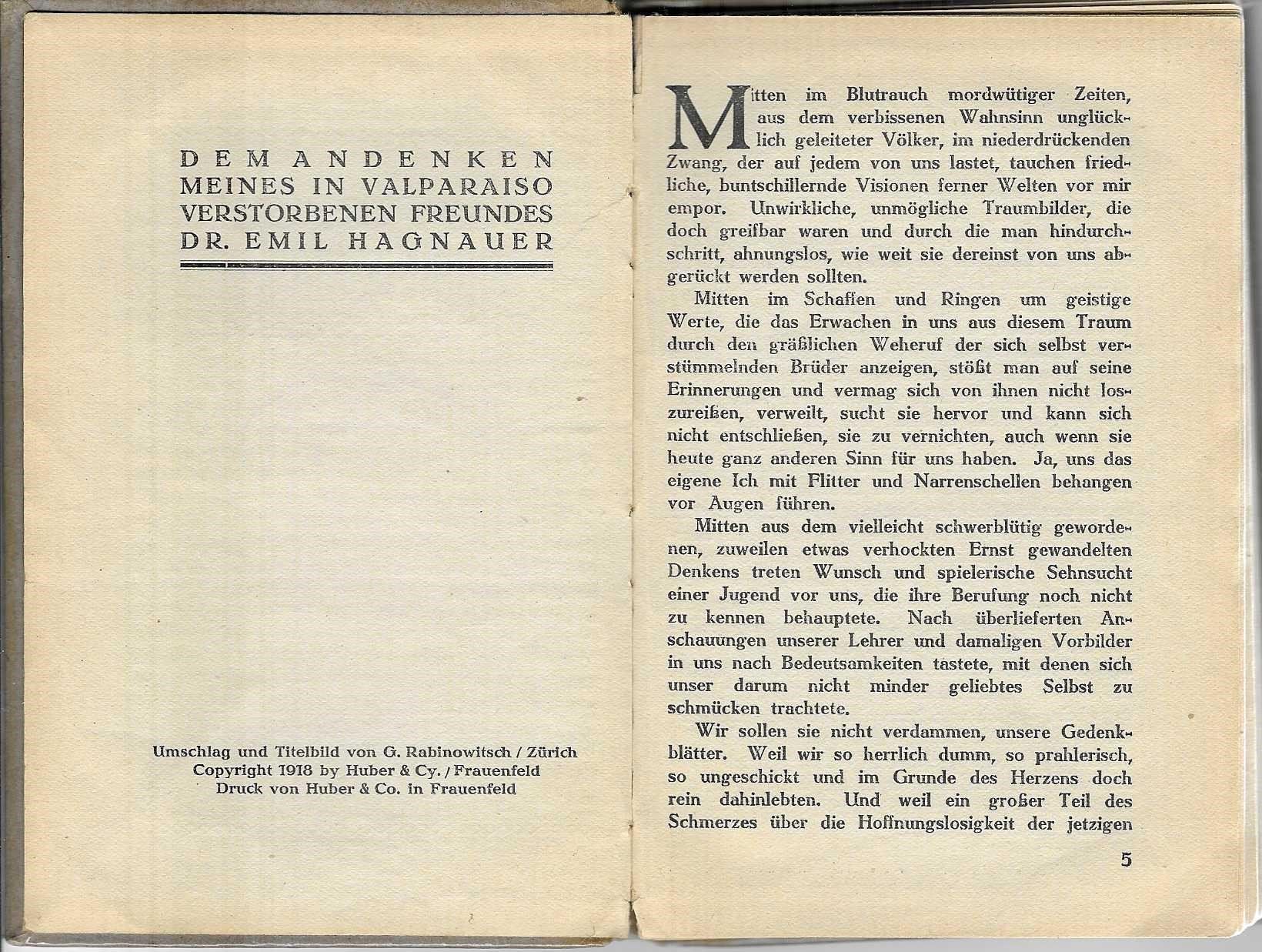 Libri: Das Pestschiff, Charlot Strasser, 1918 – Usato da Flims - Dorf venduto da Stagediver 1