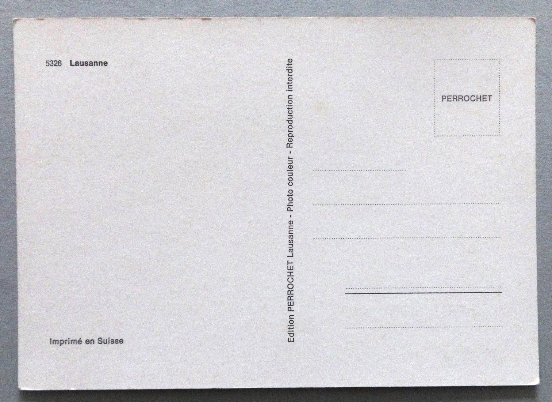 Cartes postales: Lausanne – D'occasion à Fétigny par Billy2miny 1