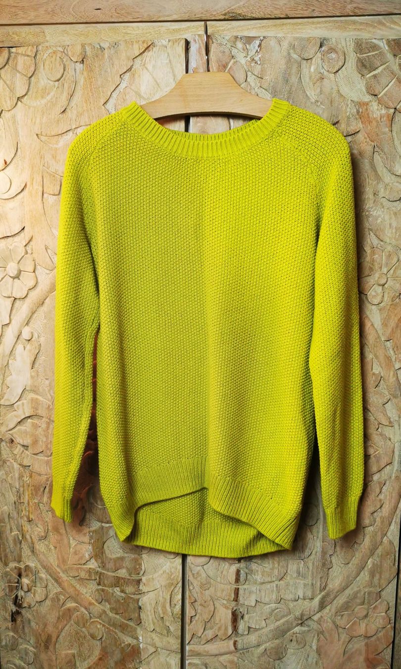H&M Maglioni & Felpe: H&M Strickpullover in Gelb mit Grünstich, Grösse S – Usato da Wettingen venduto da JasminL92-3