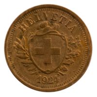 Schweiz / Suisse - 1 Rappen - 1924 - VZ