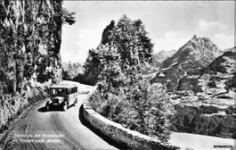 Weesen SG // Postauto Strasse nach Amden, Poststrasse