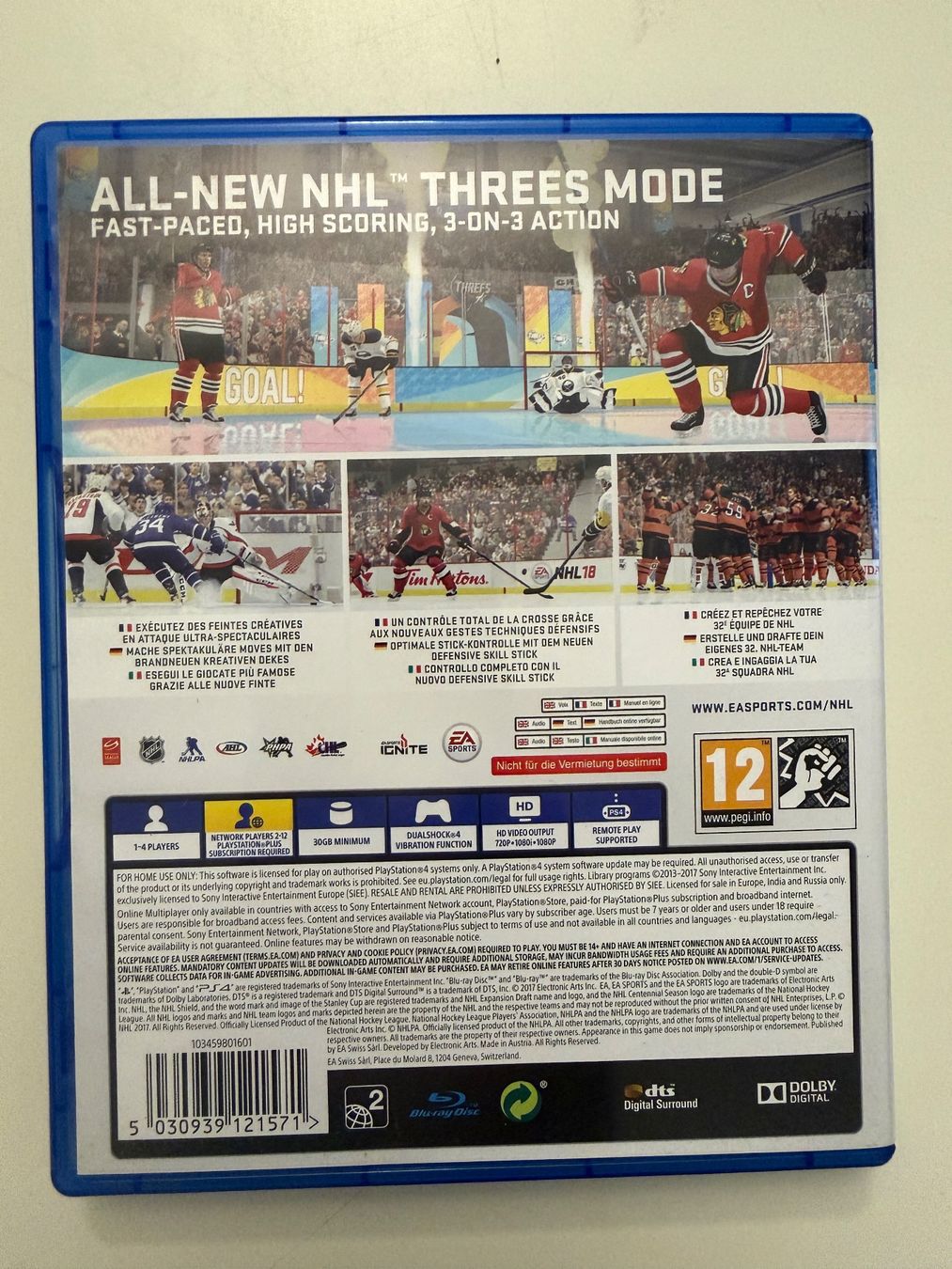 Giochi: PlayStation PS4 Game NHL 18 – Usato da Münsingen venduto da Ganjam 2
