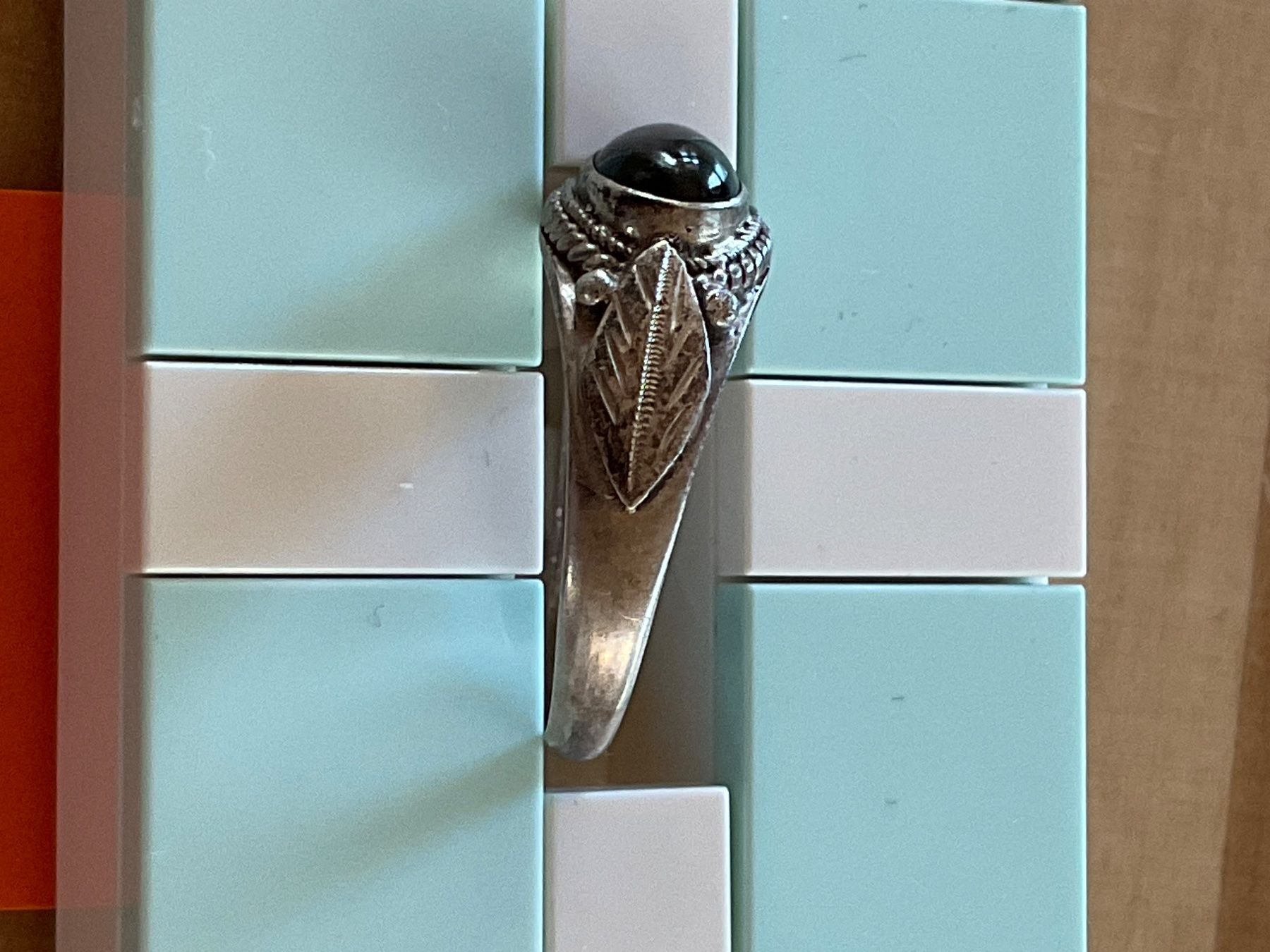 Anelli: Ring mit Obsidian / Gr. 58 – Usato da Rümlang venduto da Sambas19 1