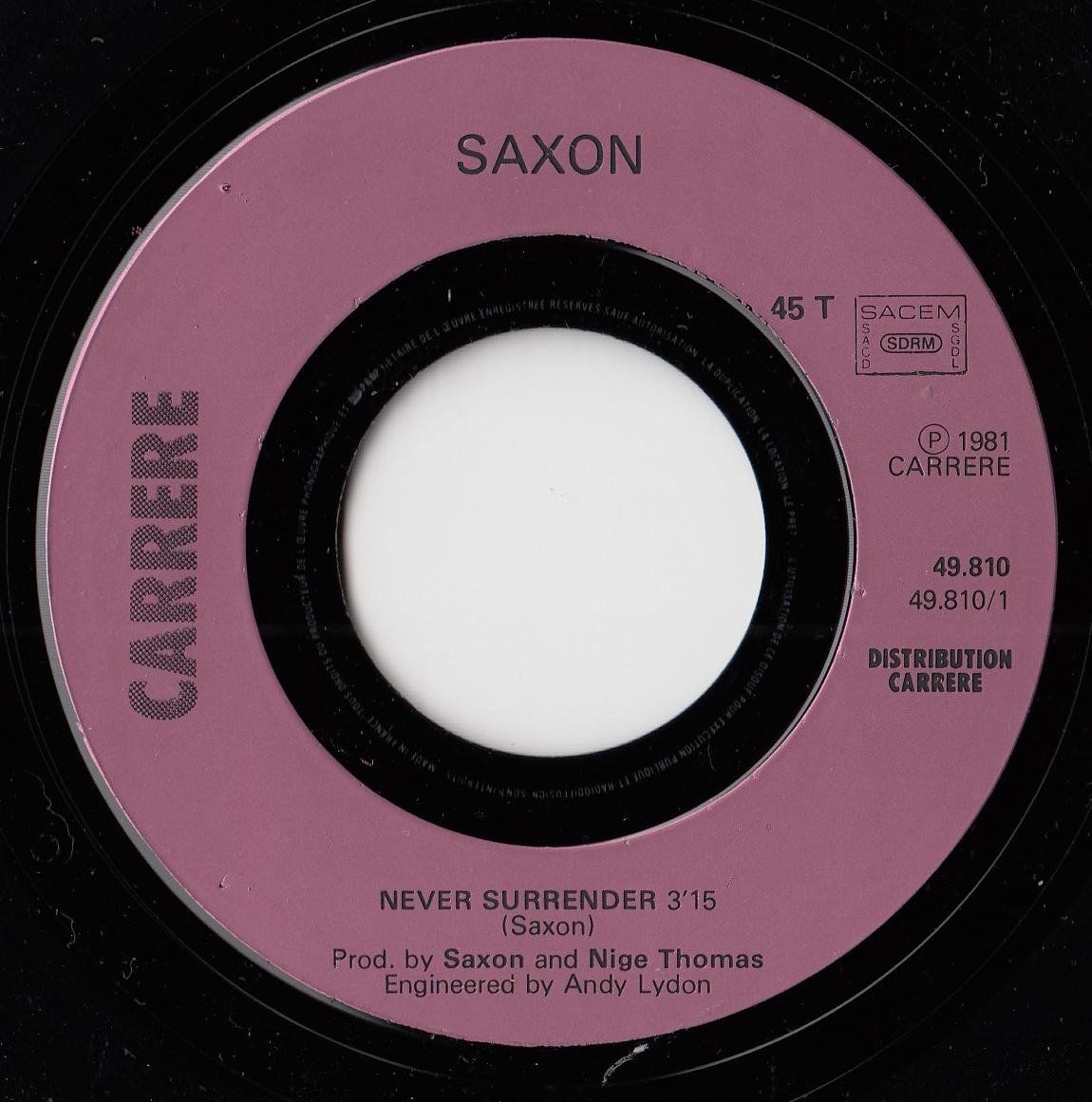 Schallplatten: Saxon Vinyl Single von 1981 – Gebraucht aus Volketswil von Abcrecords 2
