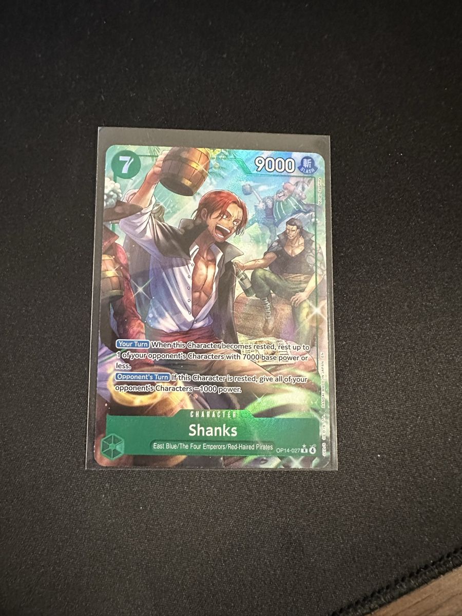Bandai Carte collezionabili: One Piece Shanks OP14-027 ENG – Nuovo (secondo la descrizione) da Grafenried venduto da CapyCardClub