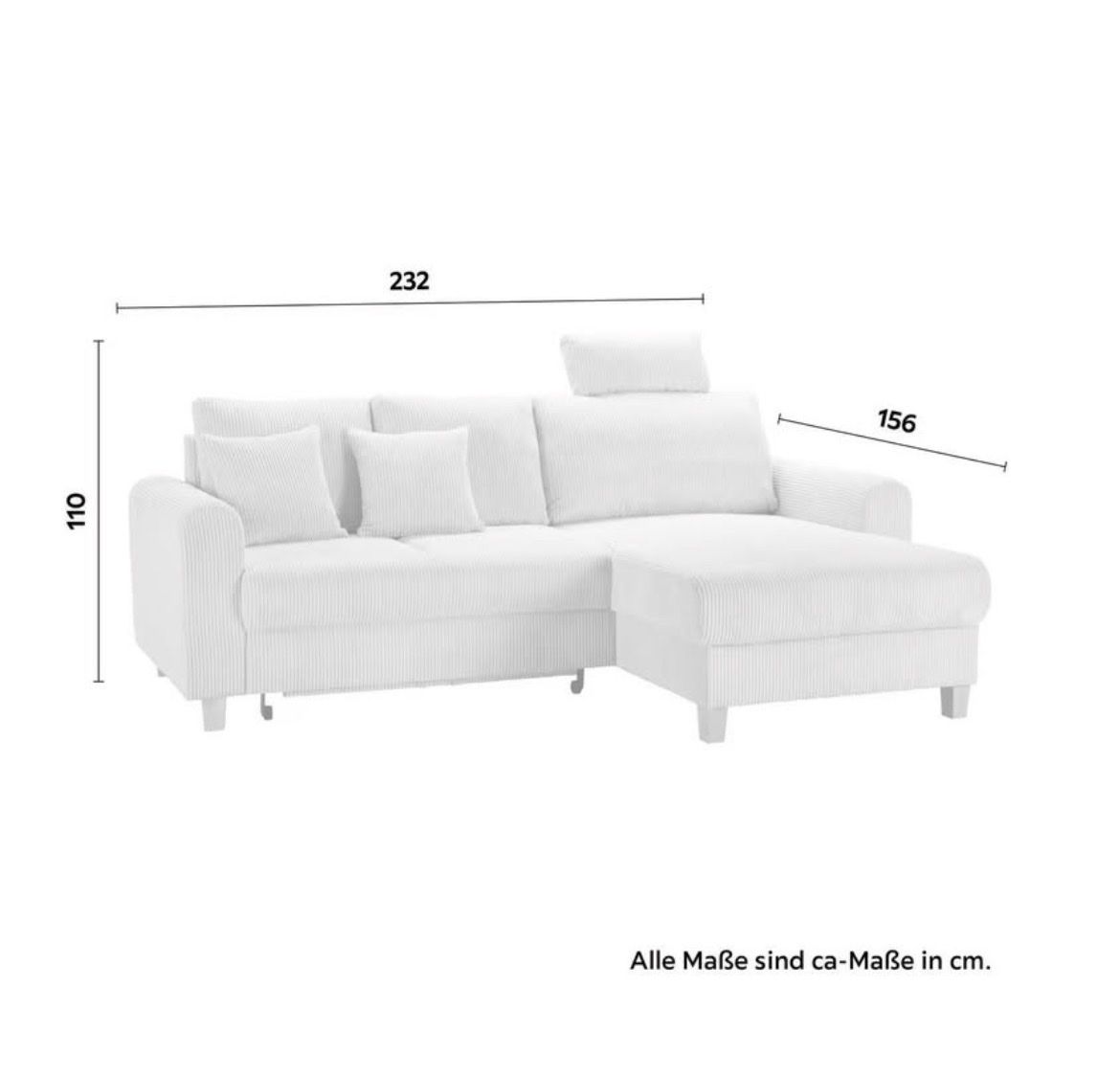 Sofas: Ecksofa Lille Beige Cord Beige – Gebraucht aus Oftringen von say_7wz2 2