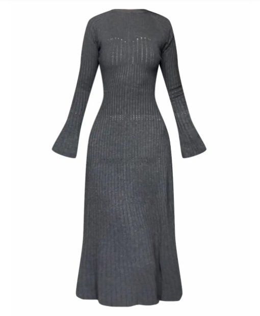 Sandro Robes: Sandro Rippstrick Kleid, grau, Gr.36 – D'occasion à Nürensdorf par 2ND_STORY 9