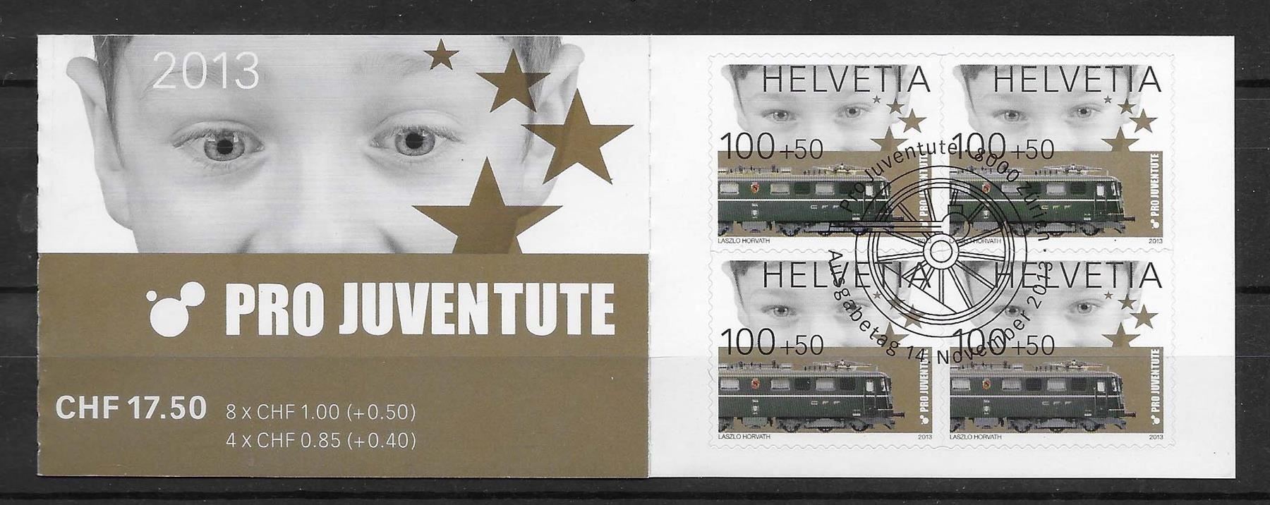 Alle Briefmarken: PJ2013 - Carnet Pro Juventute 2013 1er j – Gebraucht aus Trélex von Phil_Albert