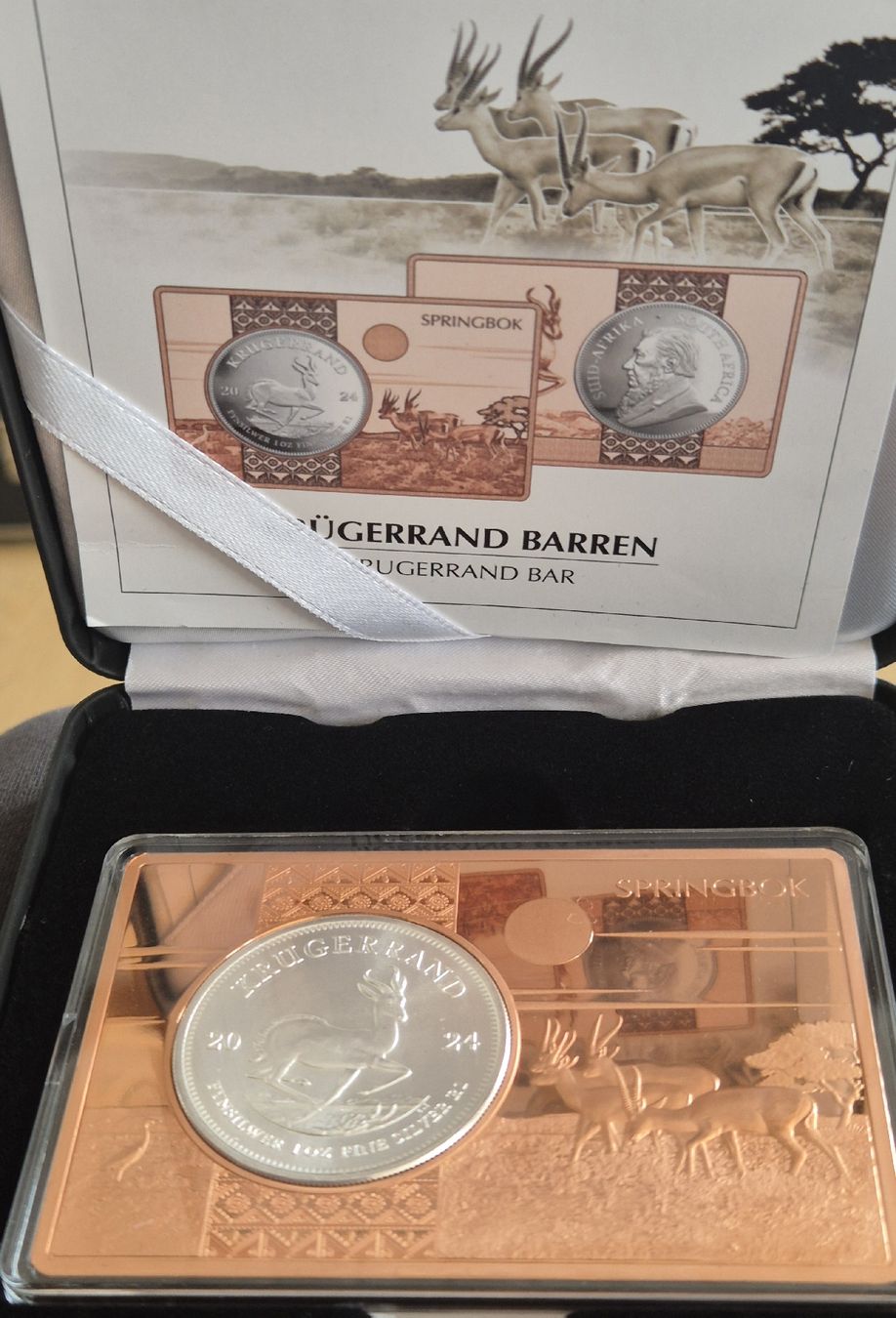 Metalli preziosi: Silber Münzbarren Krügerrand 4 Oz Springbok – Nuovo (secondo la descrizione) da Grenchen venduto da Grenchen_Coins 2