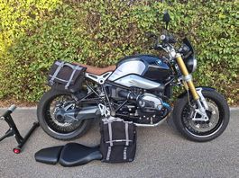 BMW R Nine T schwarz mit Zubehör