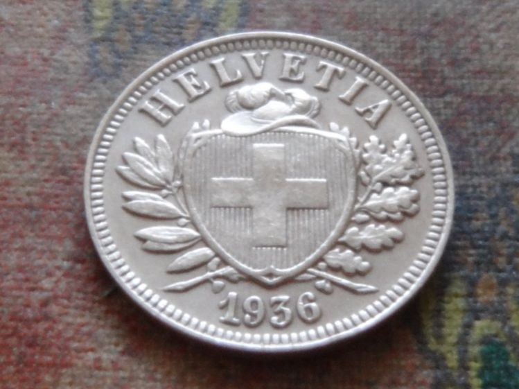 Tutti le monete: 2 Rp. 1936  (A) – Usato da Romanel-sur-Lausanne venduto da Swift13