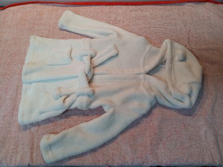 Flauschiger Bademantel für Kinder, Grösse 86/92