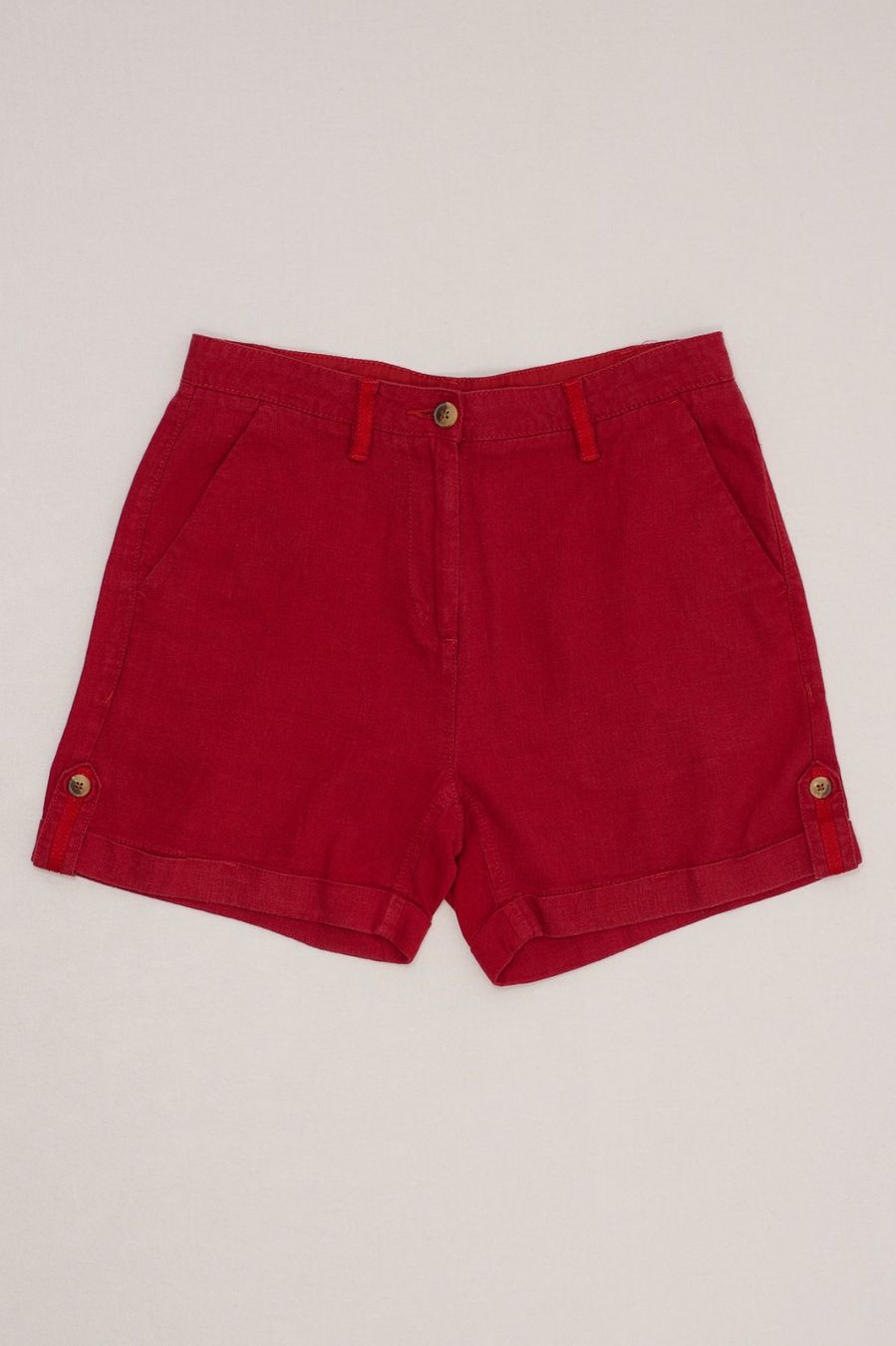 Next Pantaloni: Next Short Lin Rouge Détails Boutons T. 38 – Usato da Fribourg venduto da re-fine 1