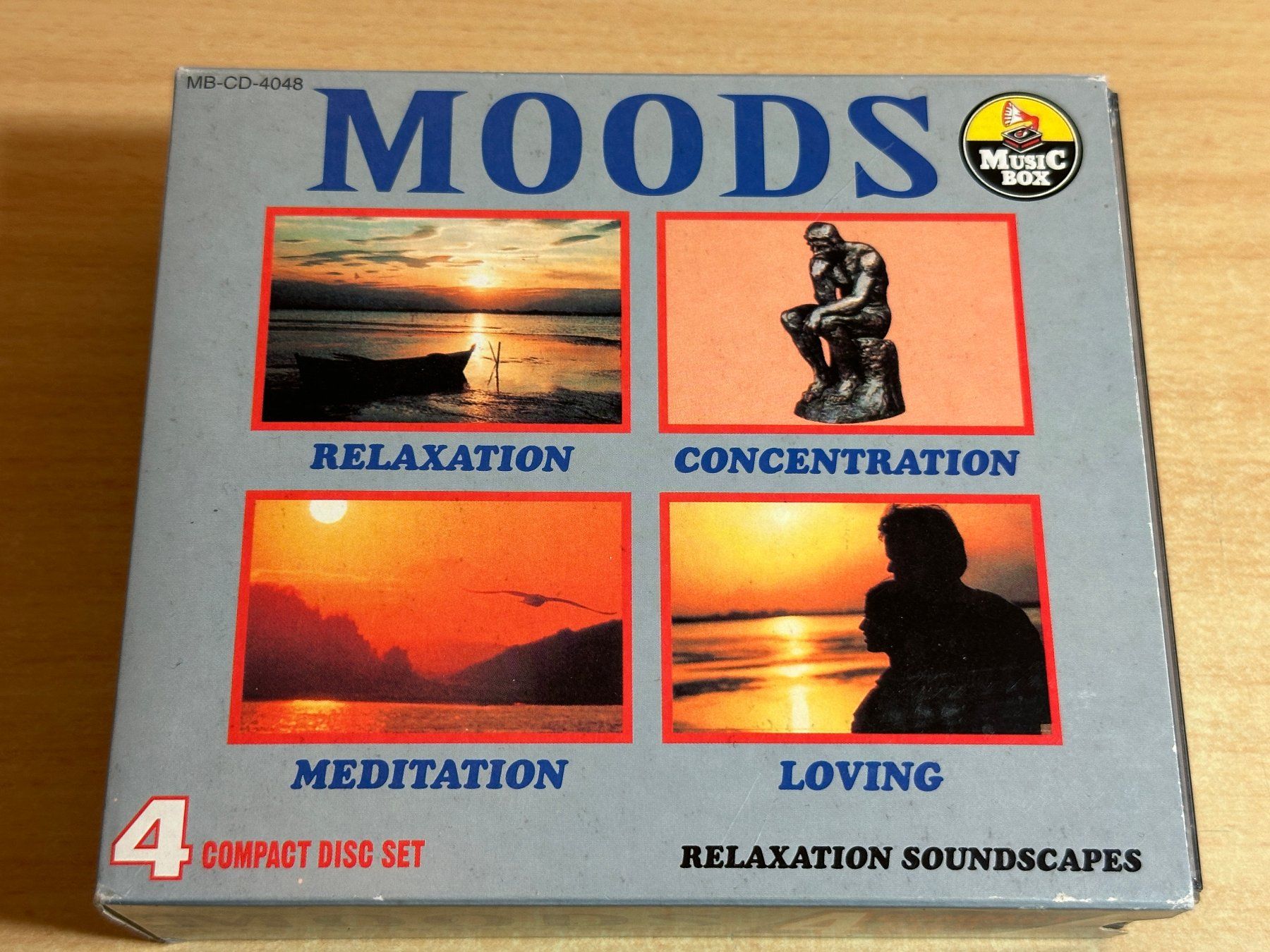 CD: Moods Relaxation Soundscapes - 4 CD – Usato da Rikon im Tösstal venduto da Alpenmutz