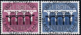 708+709 Vollstempel 25 Jahre CEPT 22.-24.5.87
