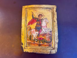 Orthodoxe Ikone “Heiligen Georg” handbemalt auf Massivholz