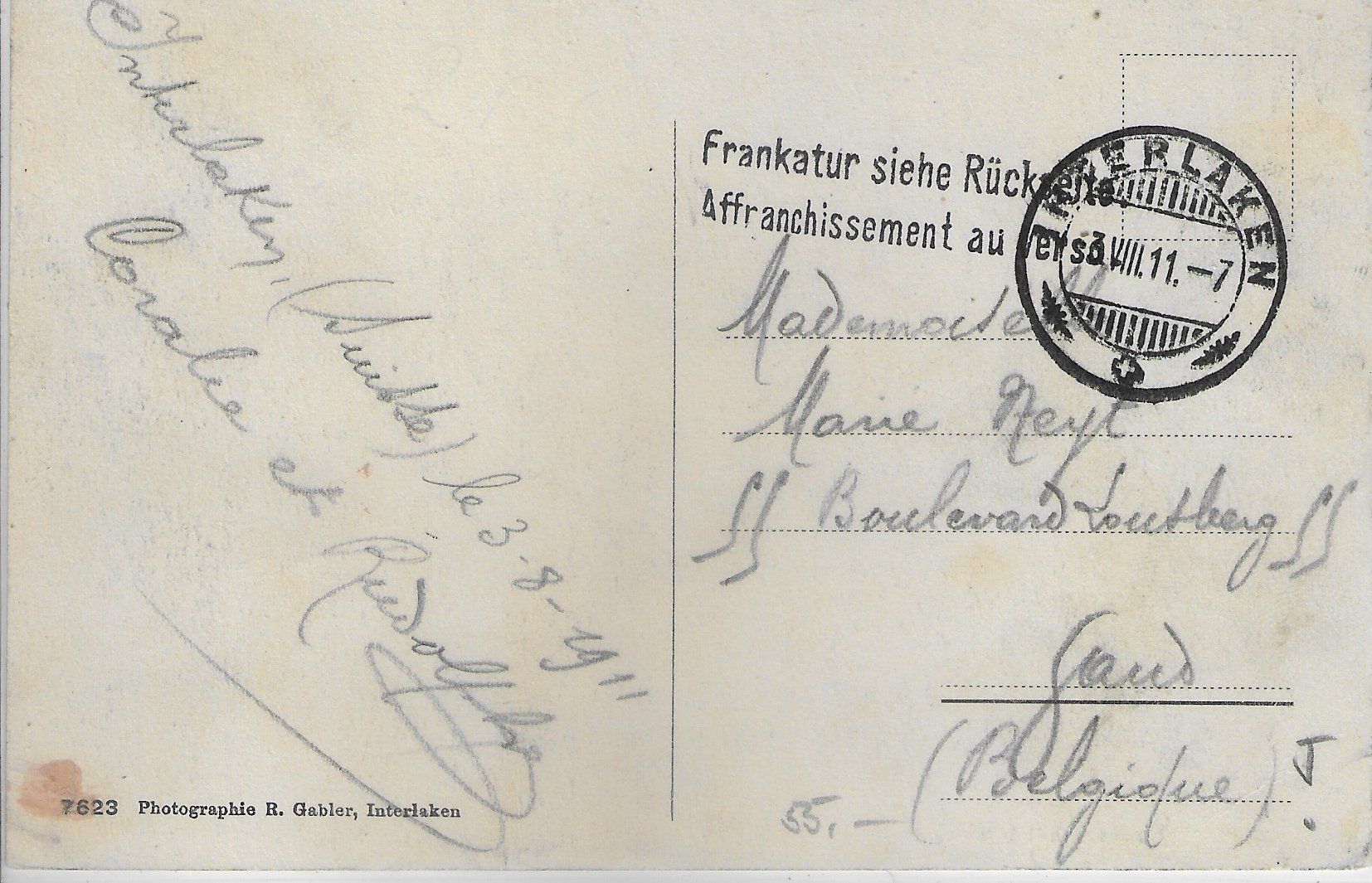 Cartoline postali: Habkern bei Interlaken – Usato da Ettingen venduto da Kartenplanet 1